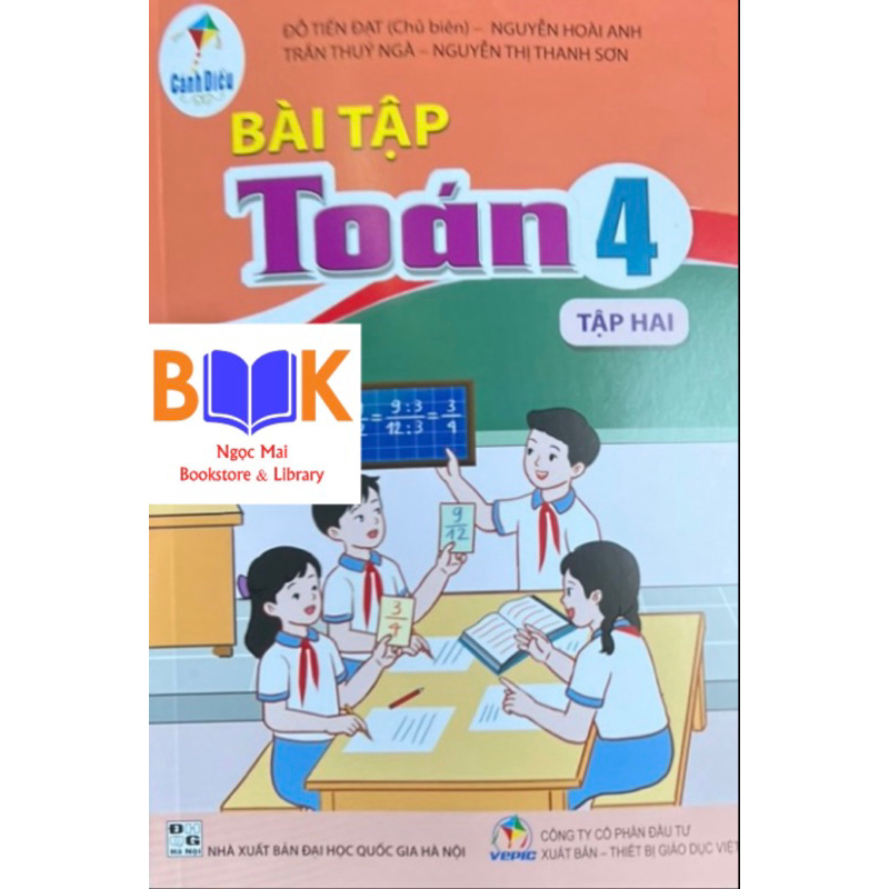 Sách -(Combo) Bài Tập Toán lớp 4(Cánh Diều)