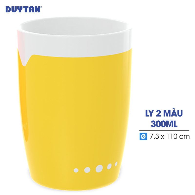 Ly 2 màu nhựa DUY TÂN Matsu 300ml (Ø 7.3 x 10 cm) - 10961 - Giao màu ngẫu nhiên