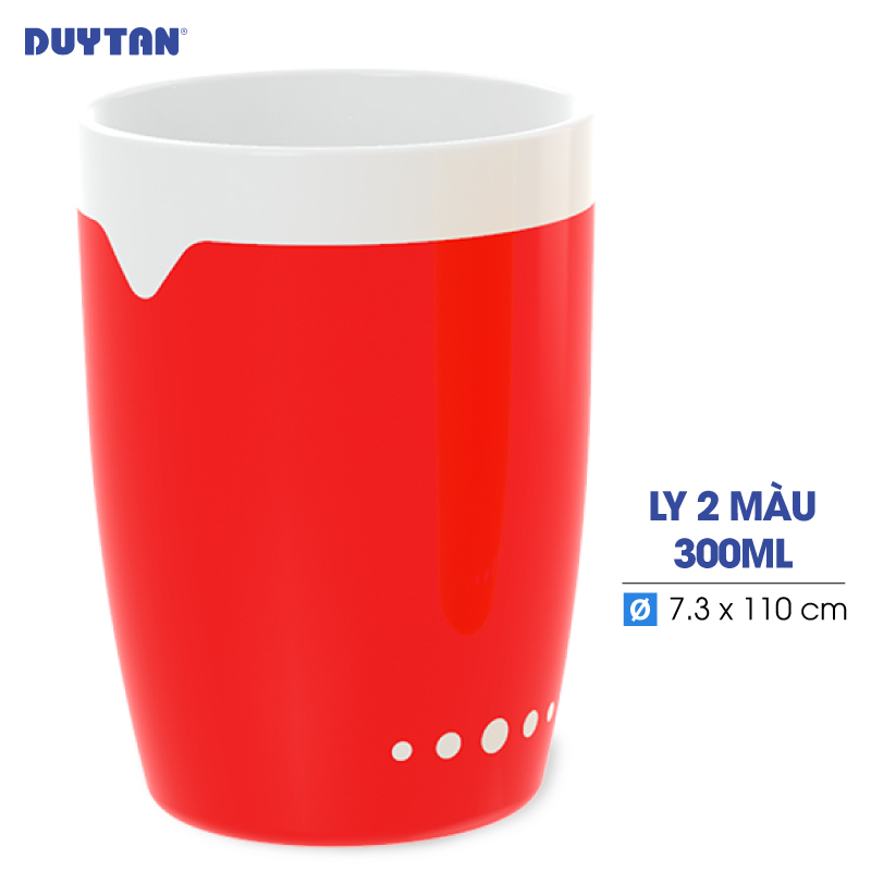 Ly 2 màu nhựa DUY TÂN Matsu 300ml  - 10961 - Giao màu ngẫu nhiên