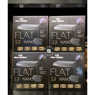 Đèn flat nano s3 plus rgb đỏ cá không đỏ nước 8w - đèn thủy sinh neo helios