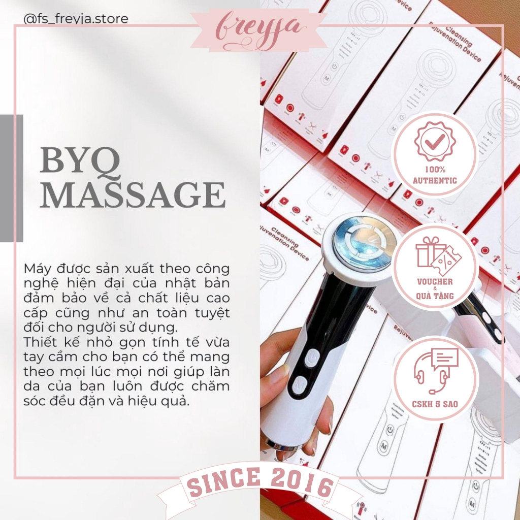 Máy đẩy tinh chất BYQ Tăng độ ẩm trông thấy và có khả năng cấp ẩm mọi loại da.