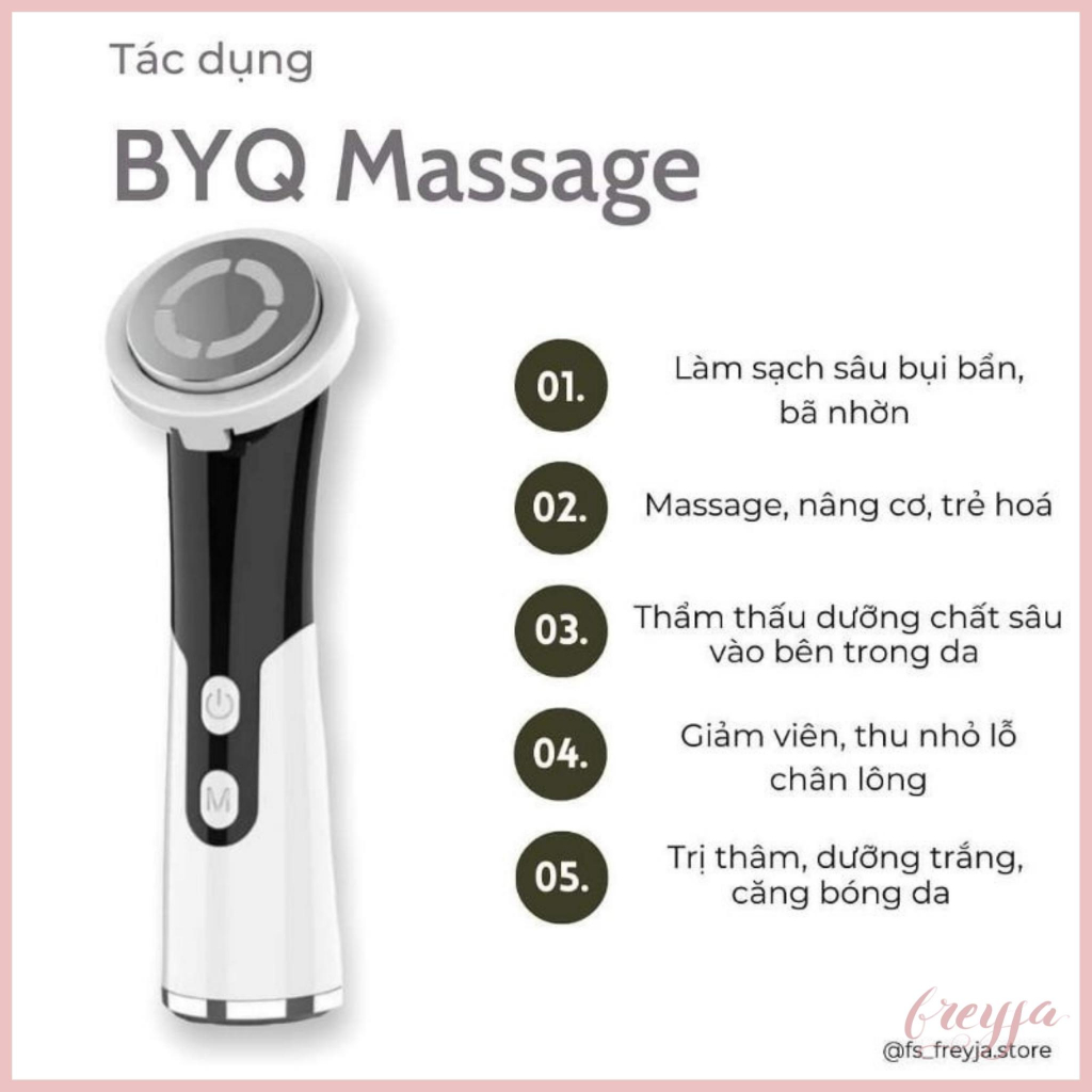 Máy đẩy tinh chất BYQ Tăng độ ẩm trông thấy và có khả năng cấp ẩm mọi loại da.