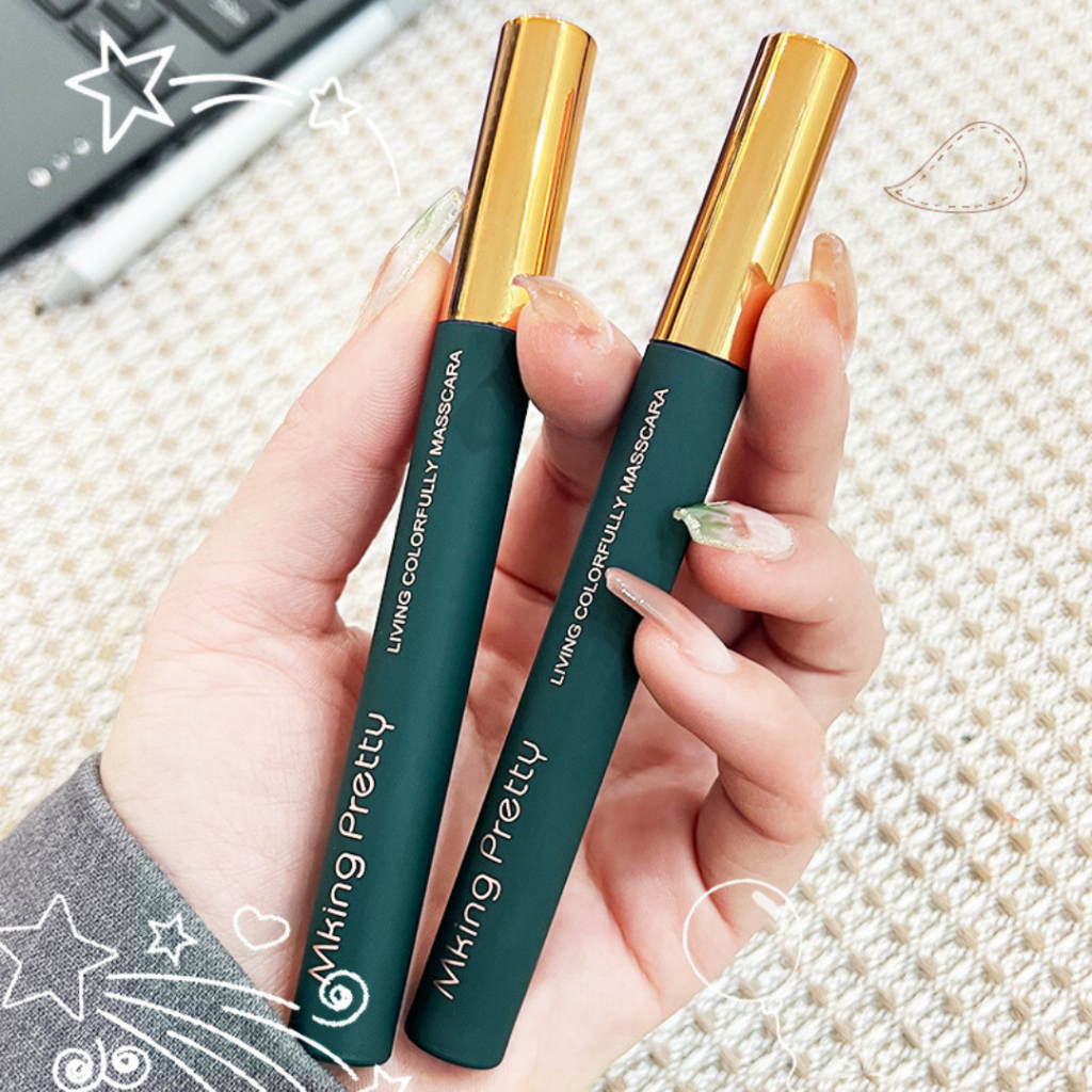 Mascara Mking Màu Đen/Nâu Siêu Mịn Chống Thấm Nước Không Gây Lem, Nhòe Chuốt Dày, Dài Và Làm Cong Mi Tự Nhiên, Siêu Xinh