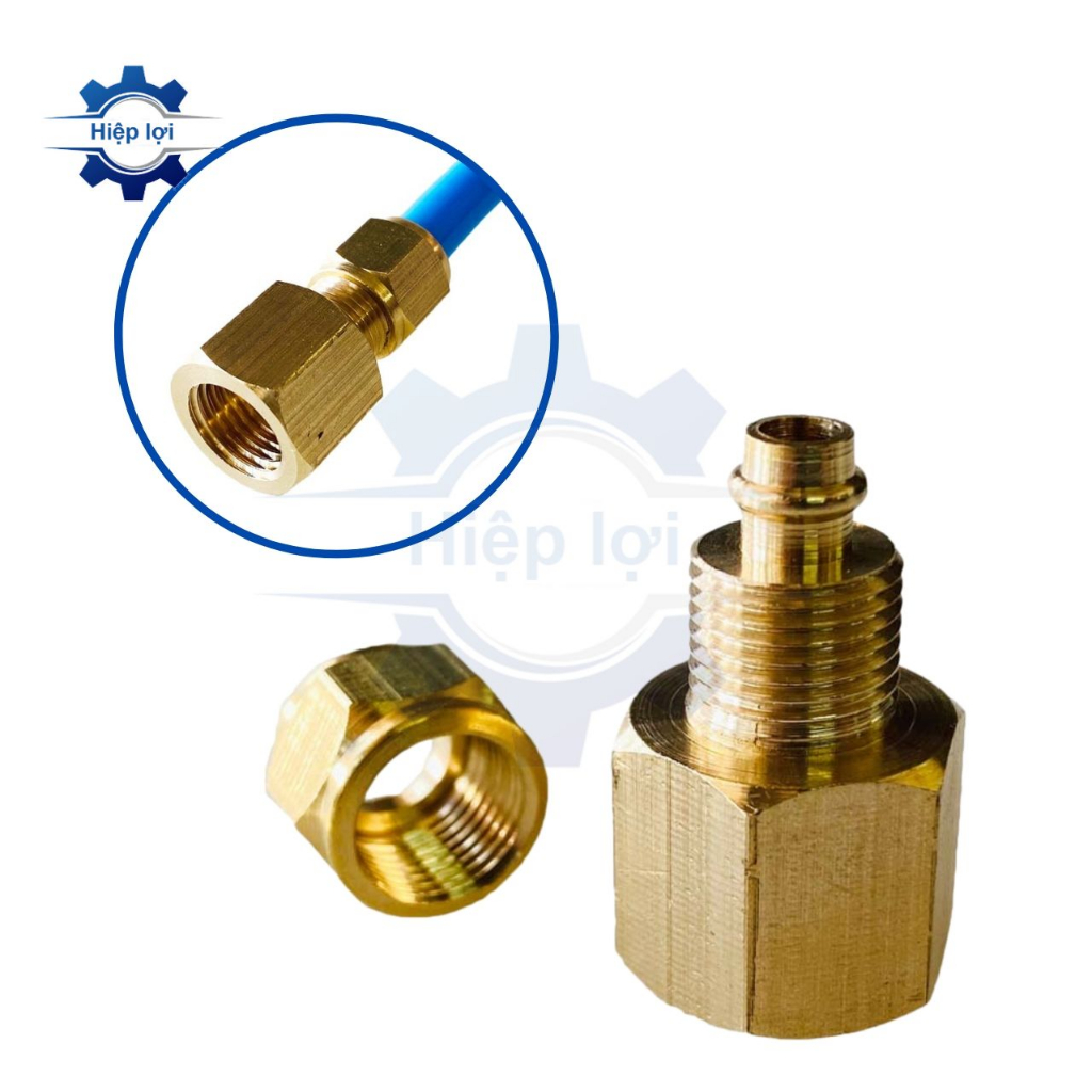 Nối Thau Ren Trong Siết Ống Hơi - Siết Cam