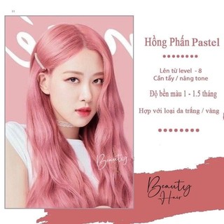 Thuốc Màu nhuộm tóc hồng phấn lên màu đẹp, chuẩn màu 11/52 pink hair dye cream - HV11/52