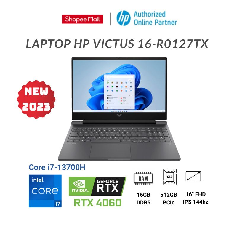 Laptop HP VICTUS 16-r0127TX (Core i7-13700H | RTX 4060 8GB)