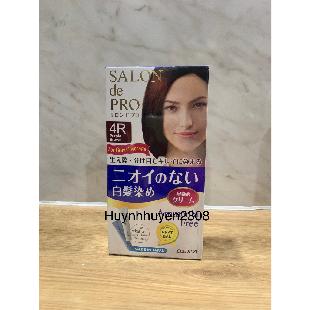Kem Nhuộm Tóc Phủ Bạc Không Mùi SALON de PRO_80g.