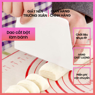 Dao cắt bột, vét bột làm bánh, chất liệu nhựa pp 12cm, làm bánh bao, giấy nến Trường Xuân