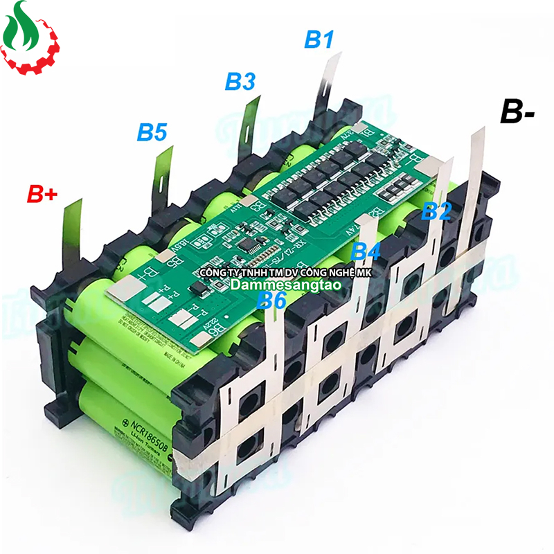 Vỏ bình acquy 21 cell 18650 12V 3S7P hoặc 24V 7S3P
