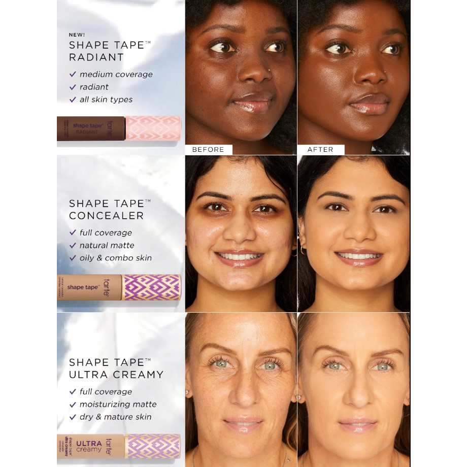 Tarte - Kem Che Khuyết Điểm Tarte Shape Tape Radiant Concealer 10ML