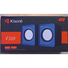Loa Vi Tính 2.0 Kisonli V310 , Loa Vi Tính mini giá rẻ văn phòng.