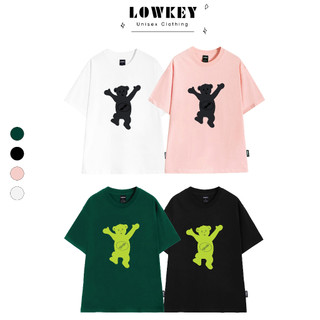  T-shirt unisex nam nữ Dancing bear LOWKEY K0113 - Cotton oversize 