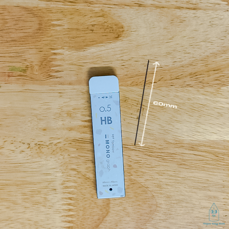 Ruột bút chì bấm Tombow Mono Graph cỡ ngòi 0.5mm HB
