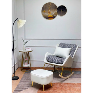 Ghế sofa bập bênh, thư giãn lười đọc sách, xem tivi , Nhập Khẩu Cao Cấp, Tặng Ghế Đôn