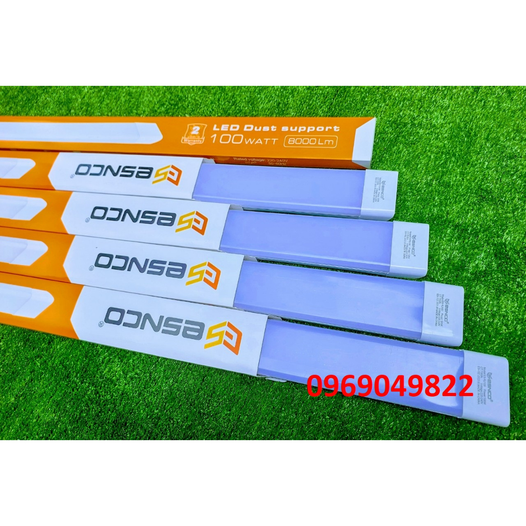 Đèn led bán nguyệt đầu vuông 1m2 100W ESNCO siêu sáng 7000K