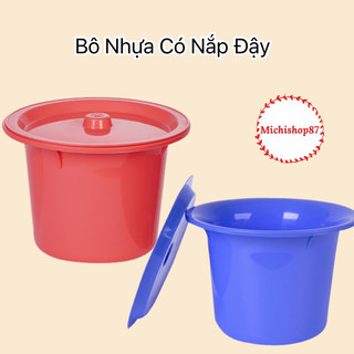 Bô nhựa vệ sinh có nắp đậy 2 size nhựa việt nhật, bô đi vệ sinh có nắp đậy người lớn và trẻ em có nắp đậy kín mùi
