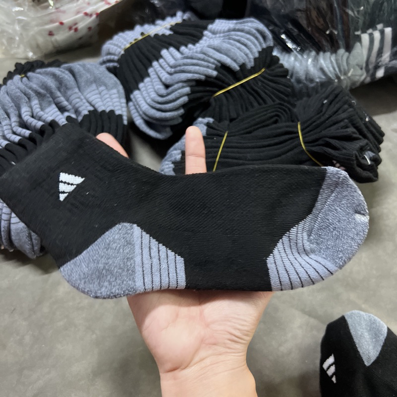 Tất vớ nam adidas hàng xuất xịn đen xám