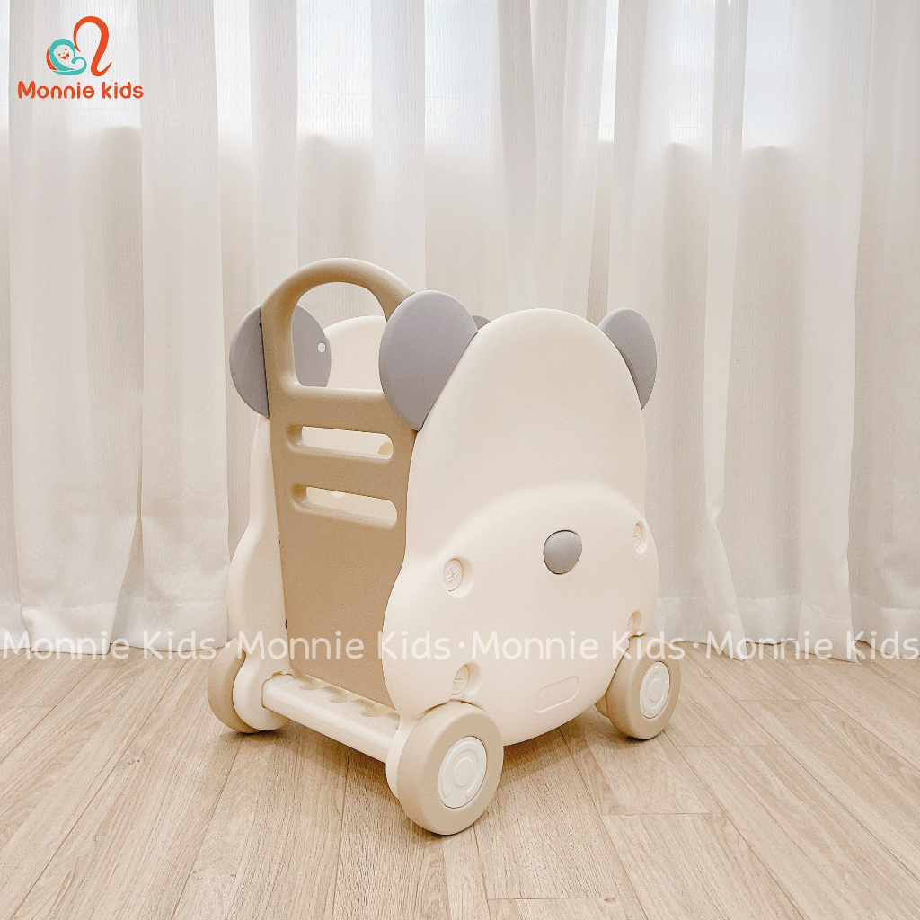 Xe tập đi hình gấu Honper cho bé, xe đẩy đồ chơi trẻ em đa chức năng phát triển vận động