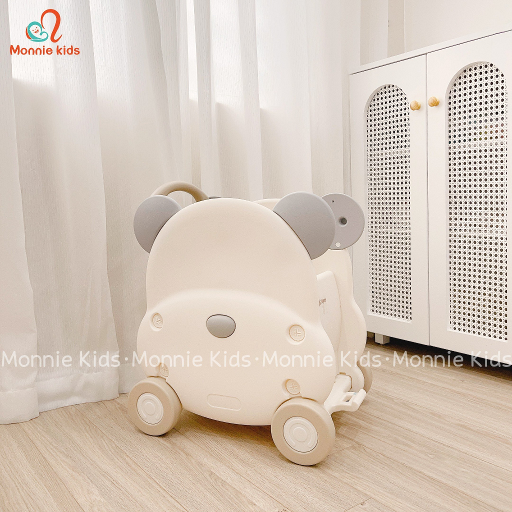 Xe tập đi hình gấu Honper cho bé, xe đẩy đồ chơi trẻ em đa chức năng phát triển vận động