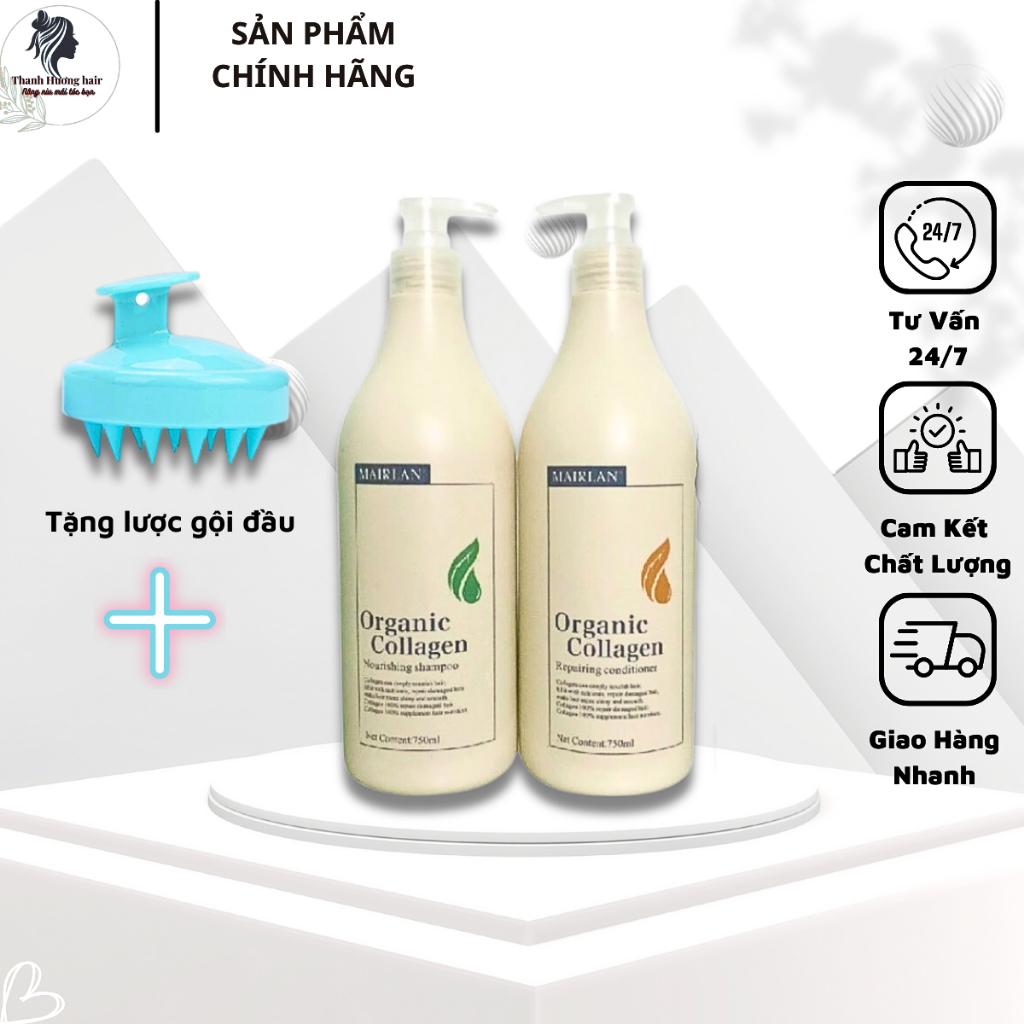 Dầu gội xả Mairlan 750ml phục hồi và ngăn rụng tóc - [Thanh Hương Hair]