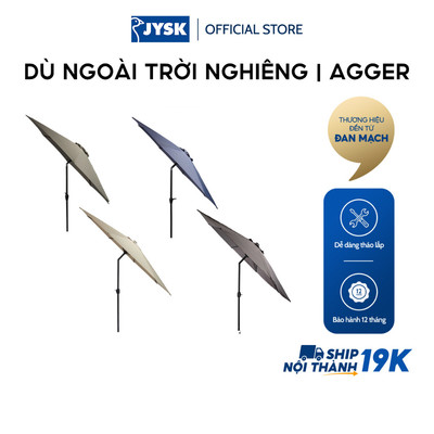 Dù ngoài trời nghiêng | JYSK Agger | vải polyester/thép | nhiều màu | DK300cm