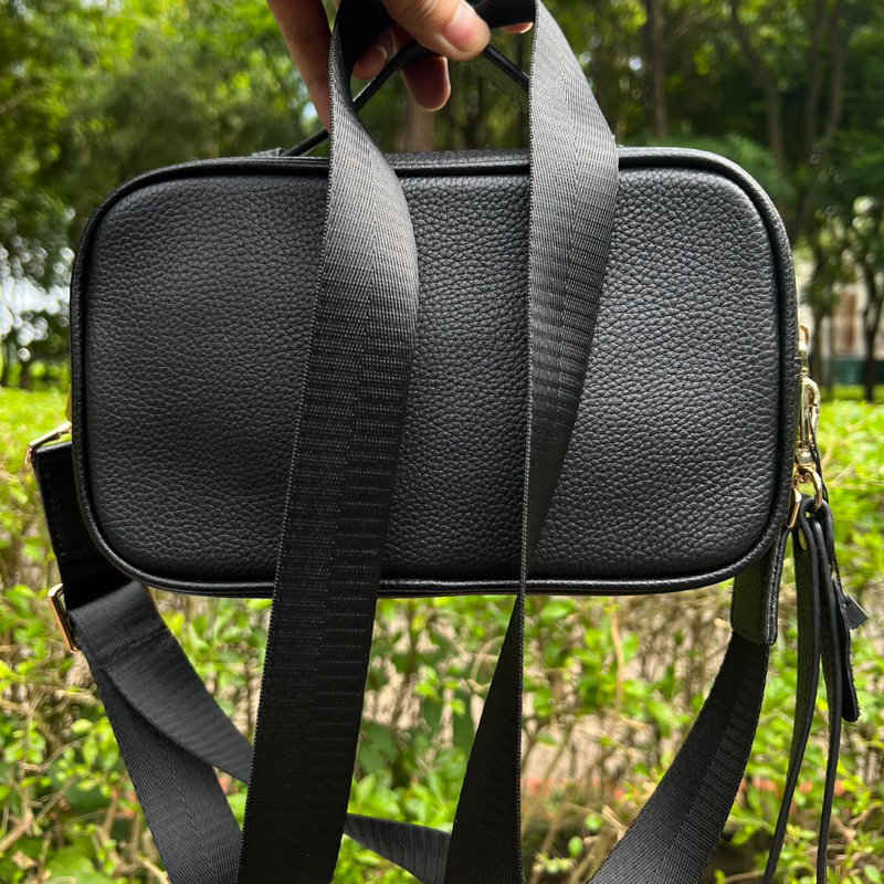 Túi cầm tay kết hợp đeo chéo 2 ngăn kéo có khóa số SPCT02 nam nữ cao cấp, da bò thật, thương hiệu LEXSHOES