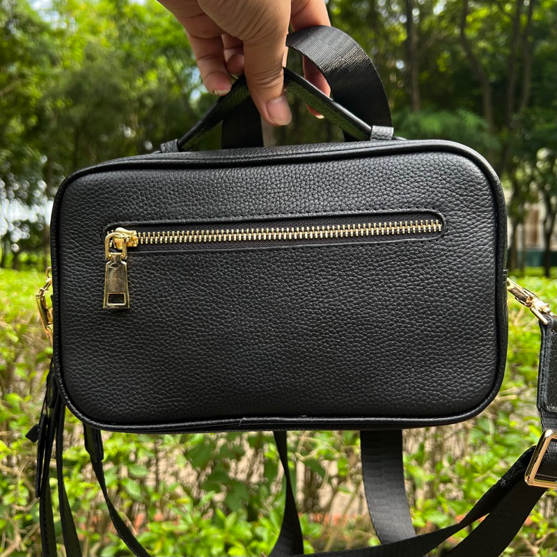 Túi cầm tay kết hợp đeo chéo 2 ngăn kéo có khóa số SPCT02 nam nữ cao cấp, da bò thật, thương hiệu LEXSHOES