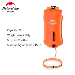 Túi khô chống nước kiêm phao bơi NatureHike NH17S001-G và túi Majaqe 28L