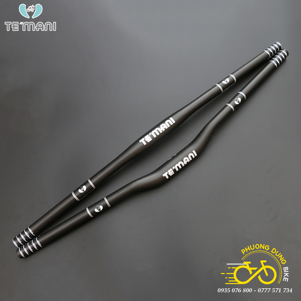 Ghi đông Carbon xe đạp TEMANI 31.8x660mm