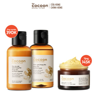 SPECIAL COMBO sáng da cơ bản từ nghệ Hưng Yên Cocoon - Tặng mặt nạ nghệ Hưng Yên Cocoon 30ml