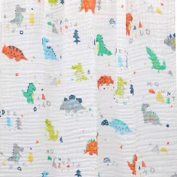 Khăn tắm xô 6 lớp nhăn KT 105x105cm siêu mềm, siêu thấm hút cho bé sơ sinh.