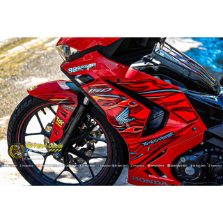 TEM LỬA DÁN XE WINNER X V3 MÀU ĐỎ HRC, ĐỎ ĐEN