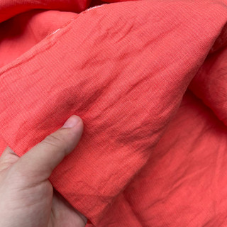 Vải Linen tưng Cam sọc nhuyễn