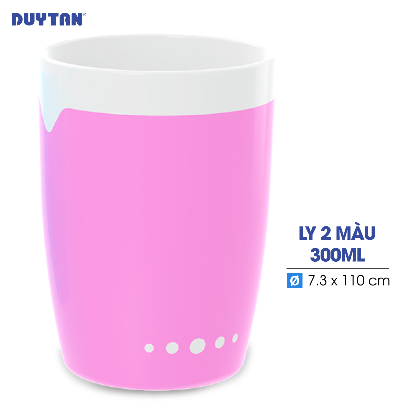 Ly 2 màu nhựa DUY TÂN Matsu 300ml  - 10961 - Giao màu ngẫu nhiên