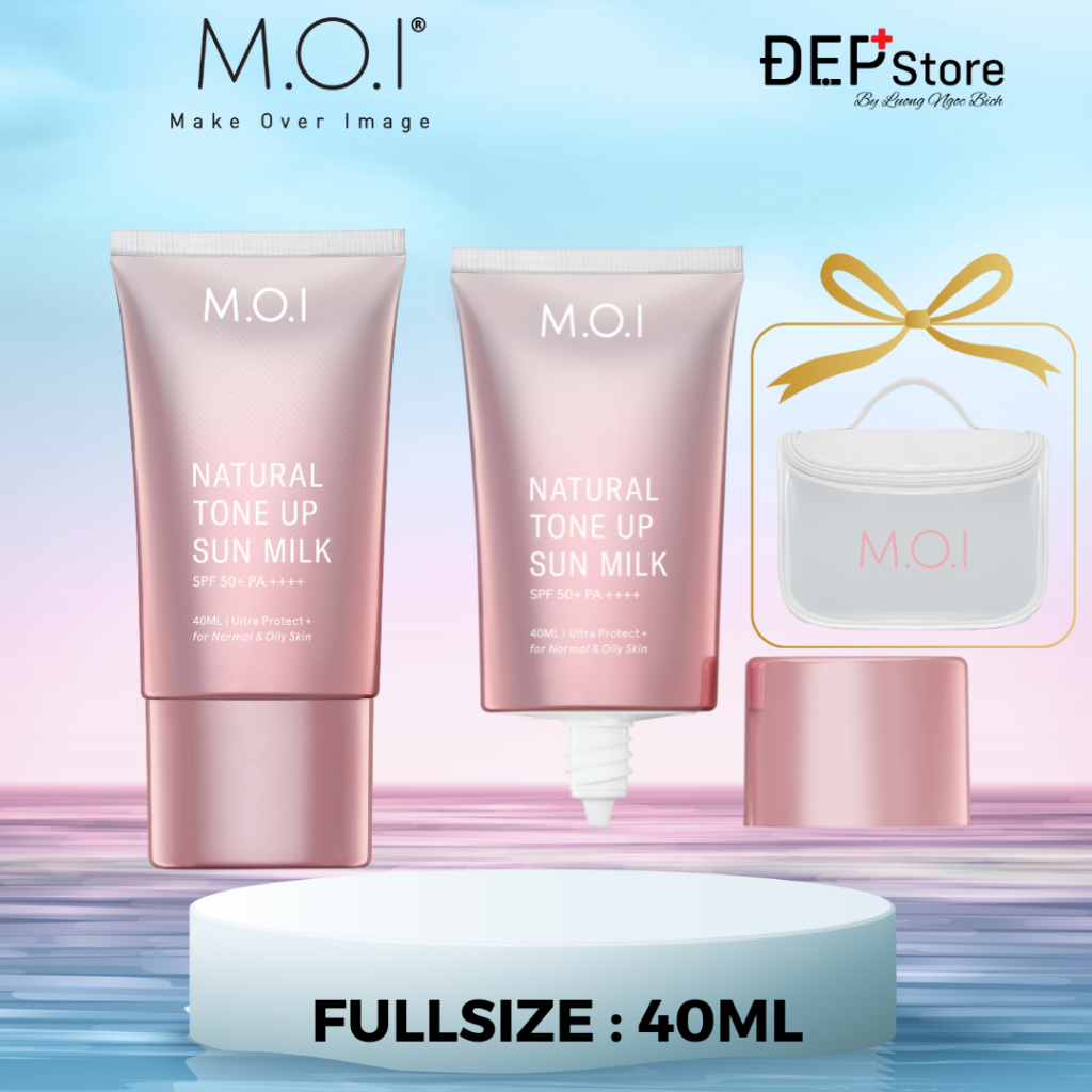 Kem chống nắng M.O.I Natural Tone Sun Milk SPF50+ PA++++ 40ml