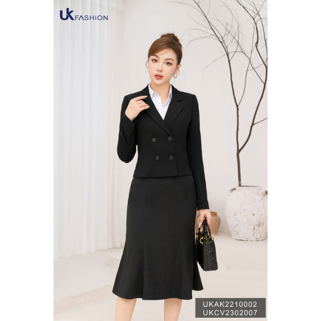 Chân Váy Đuôi Cá NK FASHION Kiểu Dáng Basic Tôn Dáng Thanh Lịch Chất Vải Nhập Hàn Không Nhăn Xù UKCV2302007