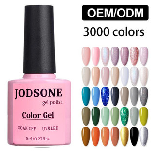 Sơn gel móng tay JODSONE 8ML sơn móng tay màu sắc sáng bóng dùng đèn hơ uv led base top sơn gel làm móng