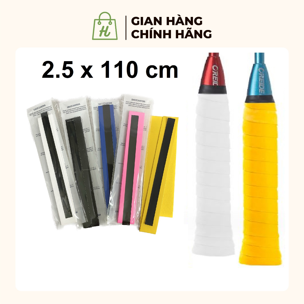 Băng Quấn Tay Cầm Vợt Cầu Lông Quấn Cán Vợt Tennis thấm hút chống trượt