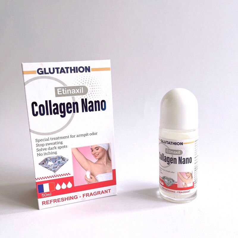 Lăn Nách Ngăn Mùi, Giảm Thâm Vùng Nách Glutathion  Etinaxil Collagen Nano