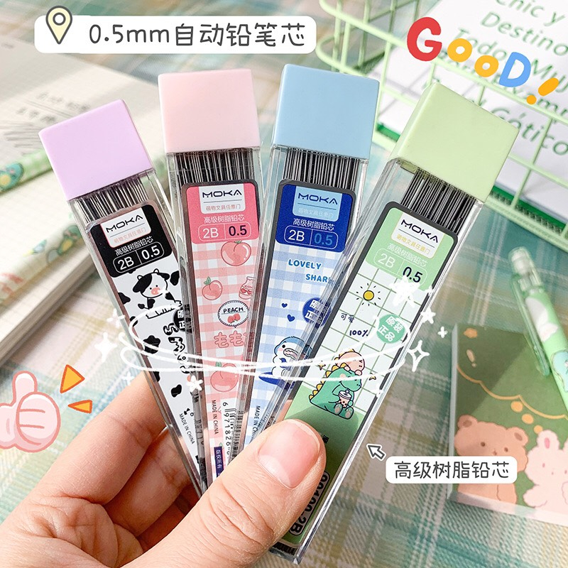 Hộp 100 Ngòi Thay Thế Cho Bút Chì Bấm Kim  0.5 mm 2B tiện lợi