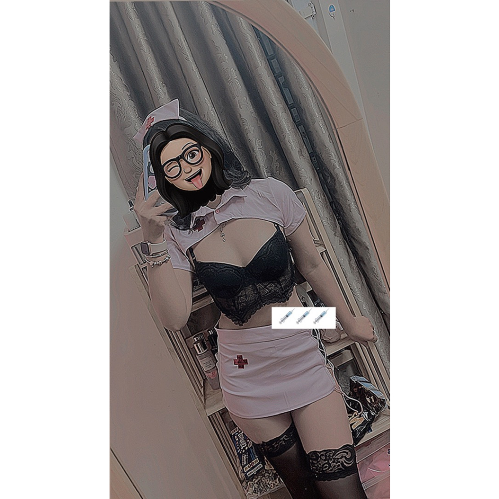 Bộ Đồ Ngủ Cosplay Y Tá Hồng Sexy Cao Cấp Hàng Quảng Châu Mã yth02 - Ivyshop