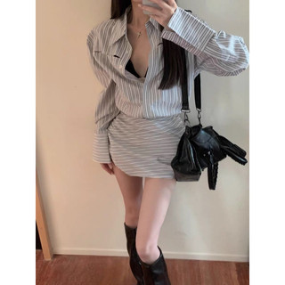 (SẴN S) ĐẦM SƠ MI NỮ ULZZANG TÔN DÁNG