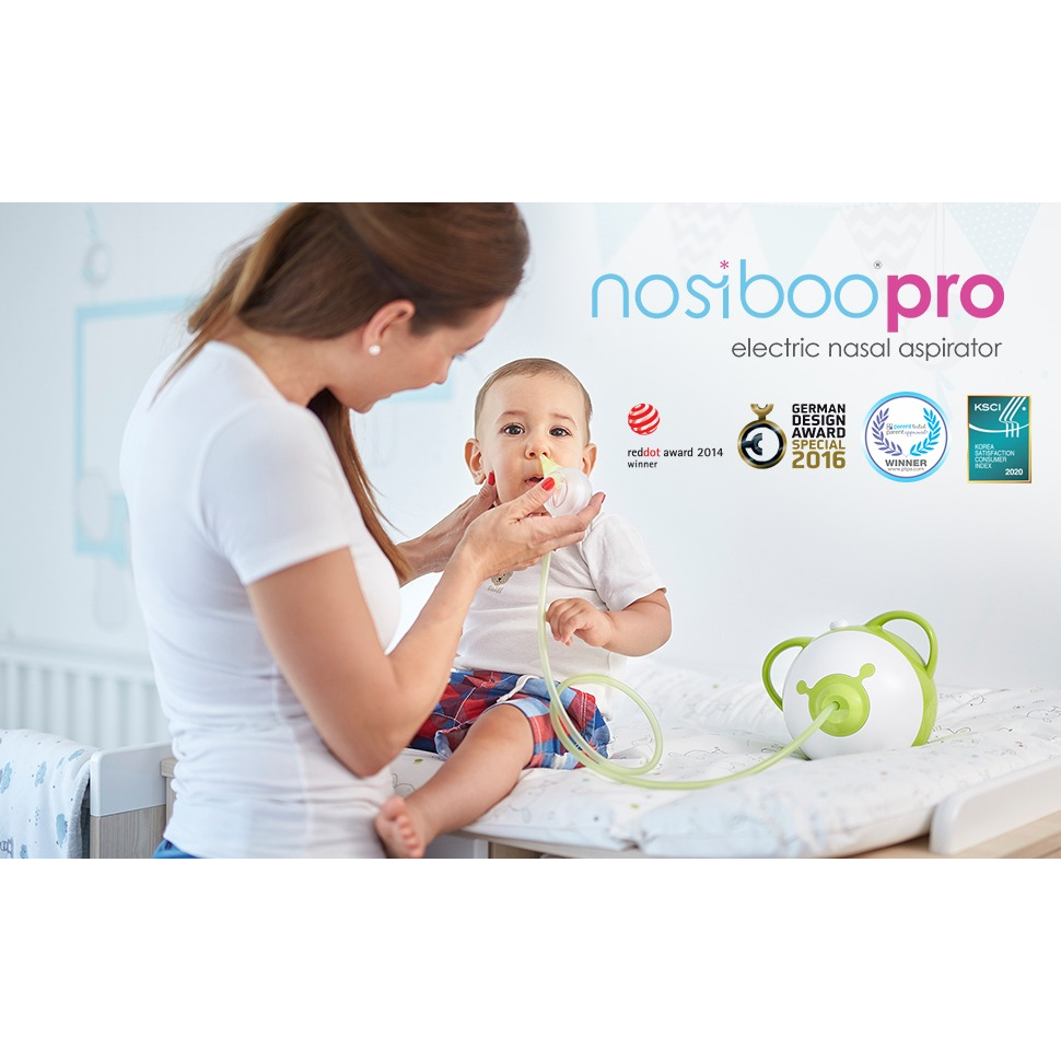 Máy hút mũi NOSIBOO PRO Đức cho bé từ sơ sinh chính hãng bảo hành 1 năm mẫu mới 2 đầu hút mũi