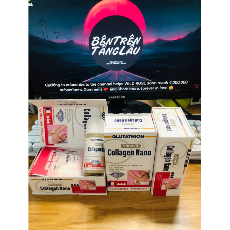 Lăn Nách Ngăn Mùi, Giảm Thâm Vùng Nách Glutathion  Etinaxil Collagen Nano