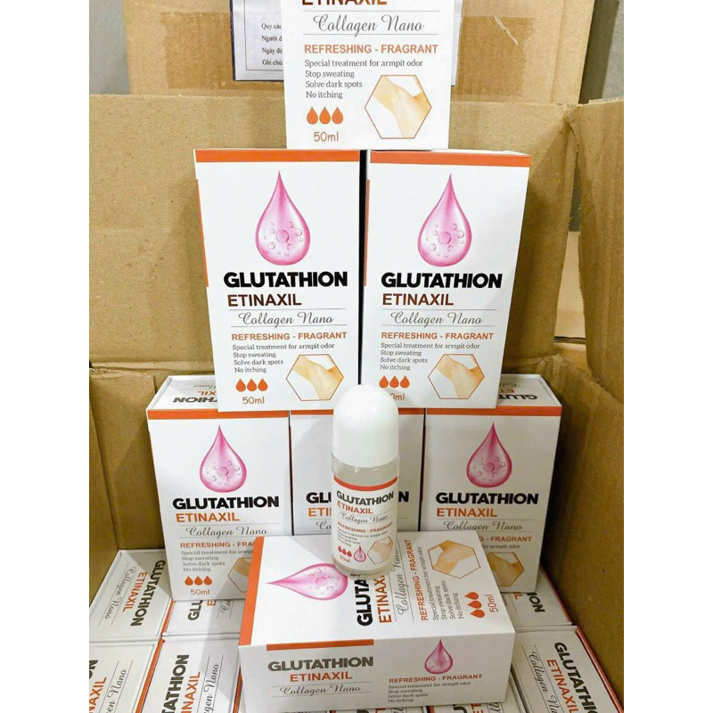 Lăn Nách Ngăn Mùi, Giảm Thâm Vùng Nách Glutathion  Etinaxil Collagen Nano