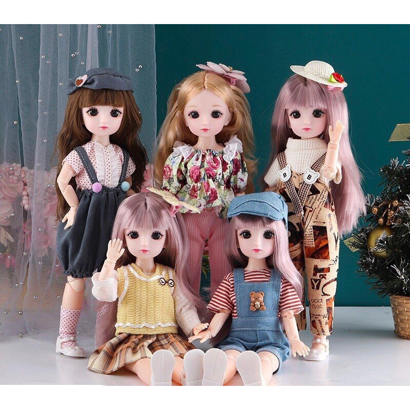 Búp Bê 1/6 BJD Mắt 3D Kết Hợp Với Những Set đồ Thật Dễ thương - Cao 30cm