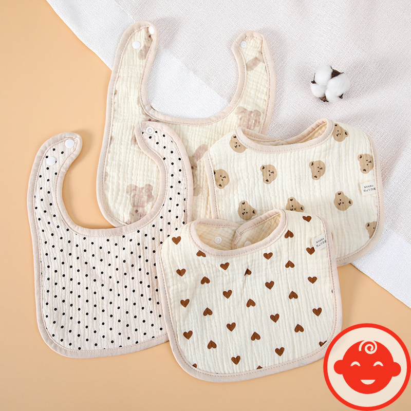 Yếm xô MUSLIN CHỮ U cho bé mềm mại cao cấp Y02