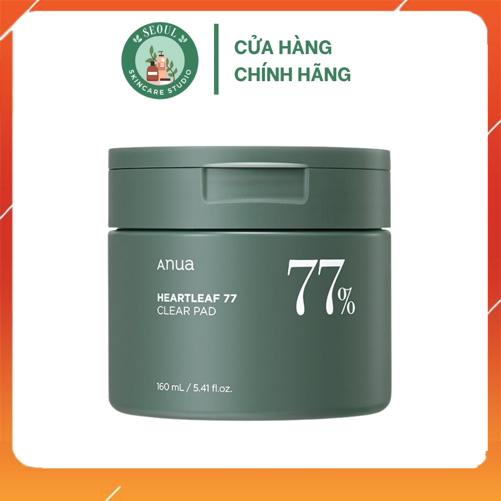 Toner Pad Làm Dịu Da Giảm Mụn Anua 77 Heartleaf Toner Pad