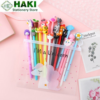   Tặng  01 Chiếc Bút - Mẫu Ngẫu Nhiên  Bút Bi Nước Mực Gel Màu Đen Nhiều Mẫu Hoạt Hình Dễ Thương Cute 