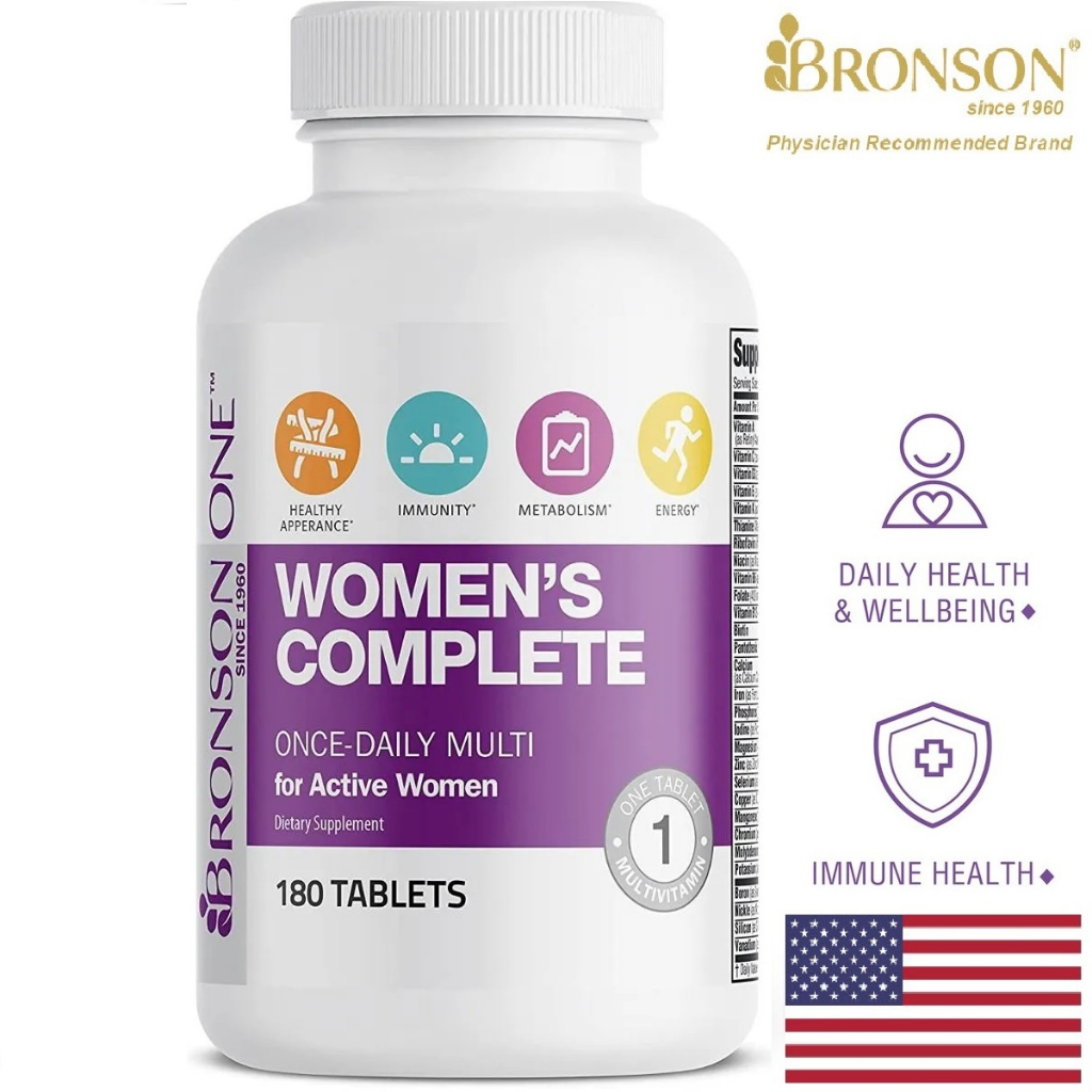 Organic Multivitamin One Daily For Women - 180 viên Mỹ - Bổ sung Vitamin